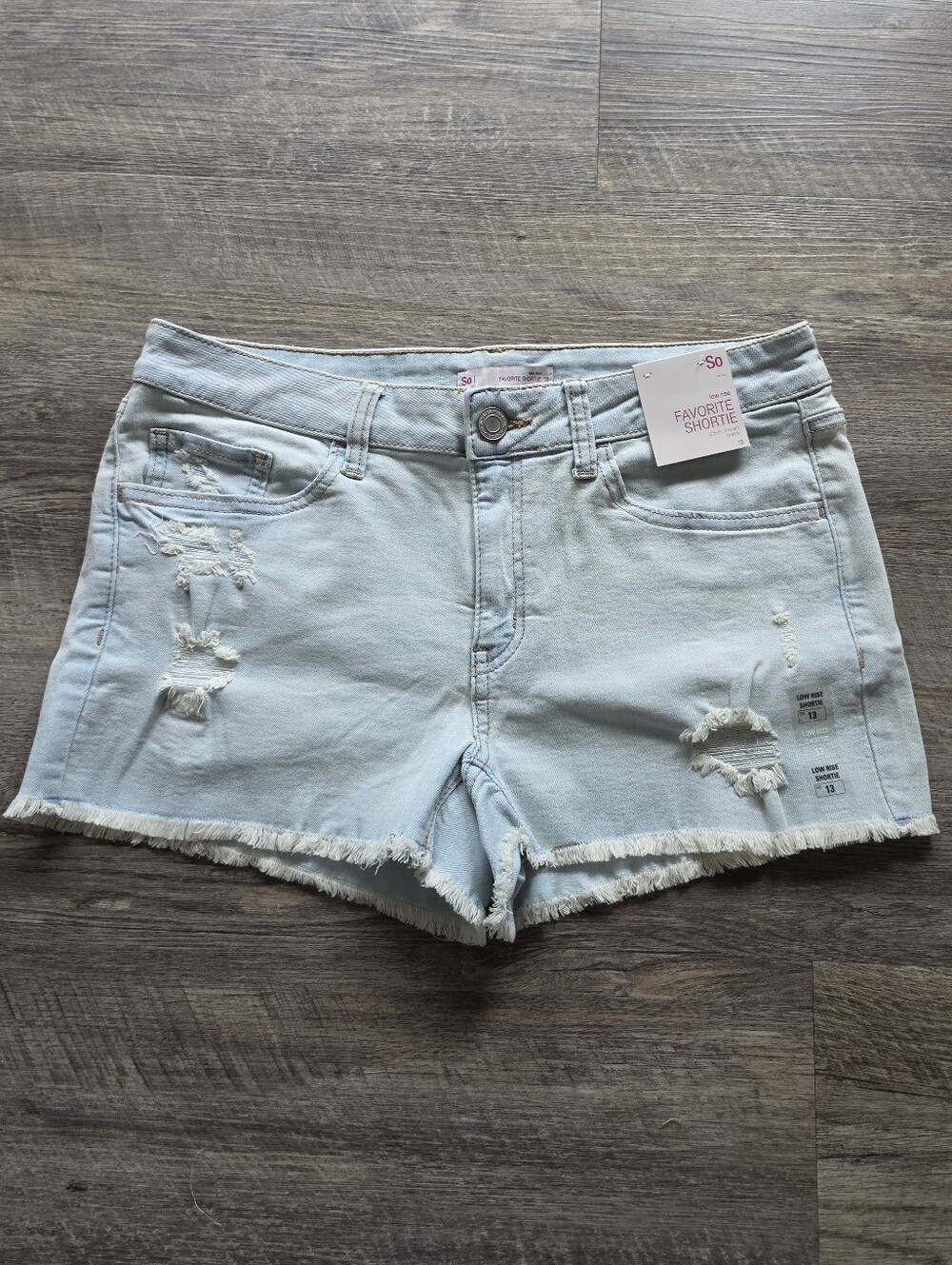 NWT Distressed Denim Shorts